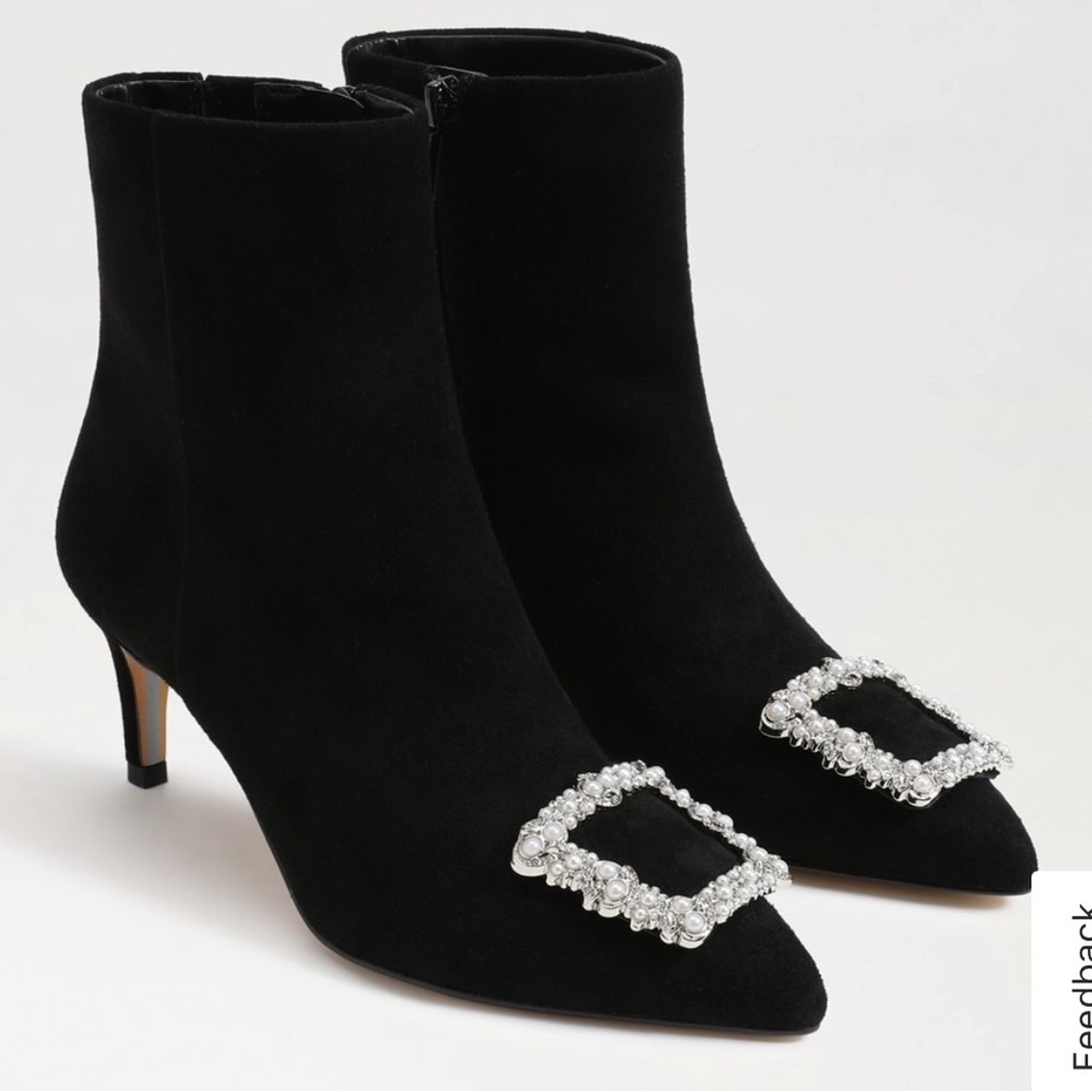 ✨NEW✨ Sam Edelman - ULISSA LUSTER ANKLE BOOTIE - Picture 2 of 11